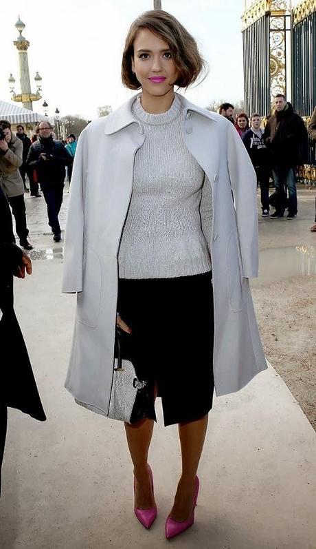 Jessica Alba au Nina Ricci Fashion Show à Paris - 26.02.2014