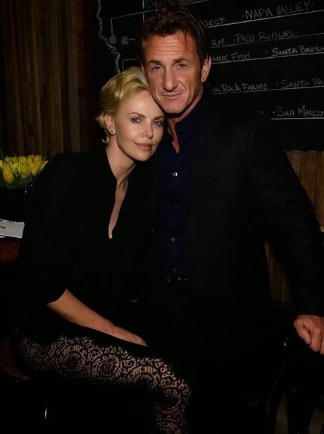 Charlize Theron et Sean Penn à un party en l'honneur de Pharell Williams à Los Angeles - 27.02.2014