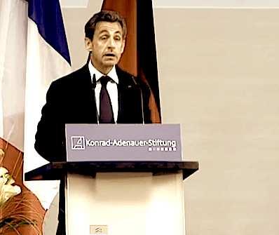 Le candidat Sarkozy est de sortie à Berlin