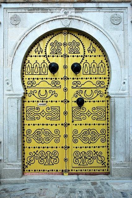 yellow door