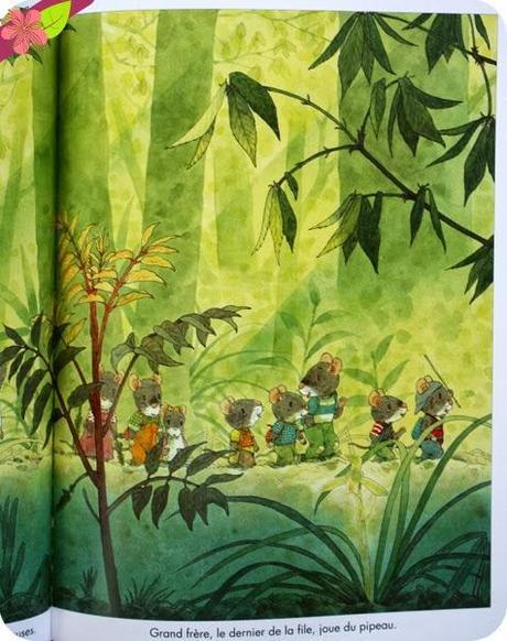 Le pique-nique de la famille Souris