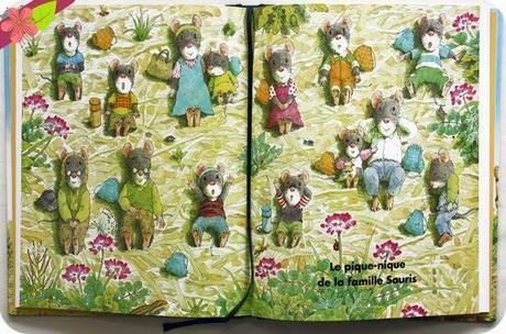 Le pique-nique de la famille Souris