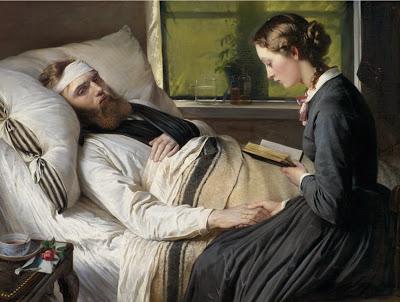 Jerichau-Baumann, Anna-Maria Elisabeth - A wounded Danish soldier, 1865
