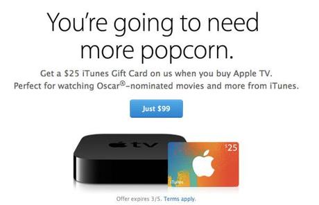 Apple tv 25 iTunes bonus
