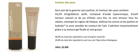 L’atelier des délices : être beau et bio 1