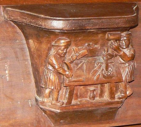 Une miséricorde aux sculpteurs à Sainte-Foy de Conques (12)