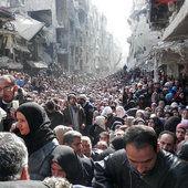 Syrie: scène de désespoir ordinaire au camp de Yarmouk