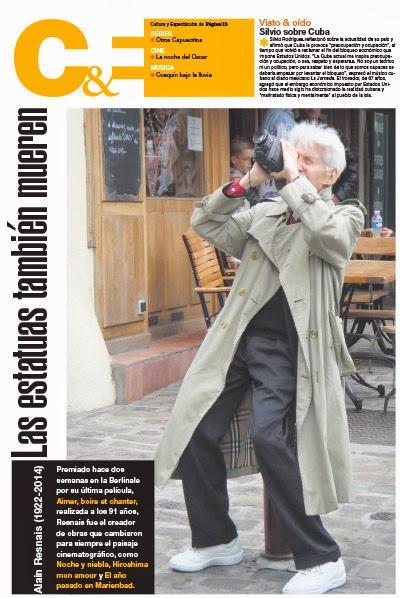Alain Resnais en couverture des pages culturelles de Página/12 [Actu]