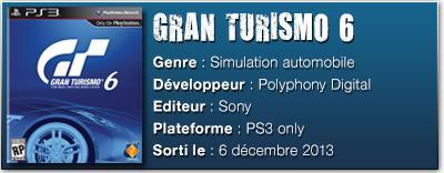 FICHE TECH GT6 [TEST] Gran Turismo 6