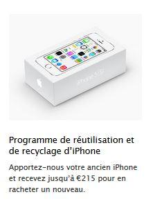 Apple recyclage iPhone
