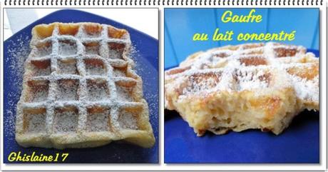 Gaufres au lait concentré