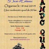Rando quad du comité des fêtes de St Jean d'Estissac le 18 mai 2014