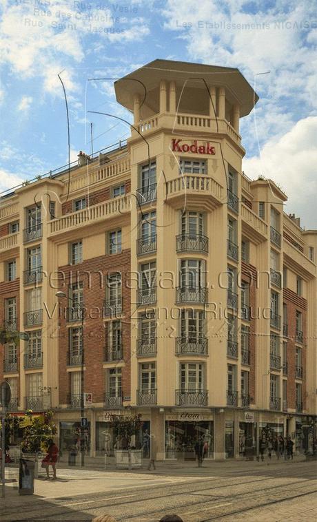 Rue de Vesle, immeuble art-déco Kodak, établissements Nicaise