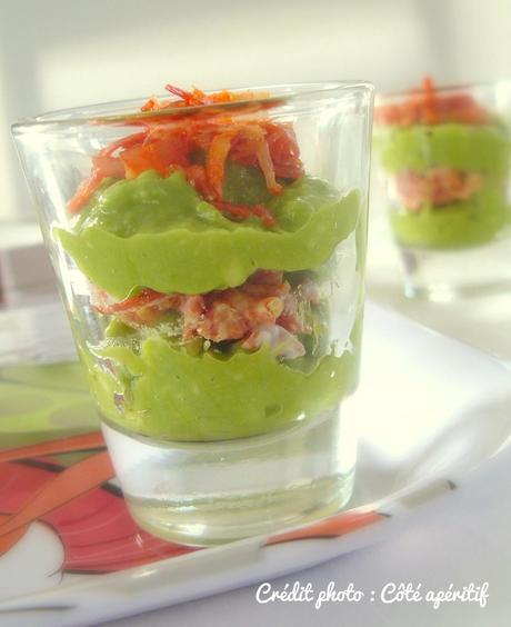 Verrine avocat et chorizo