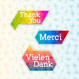 Thank you - grateful bubbles (vector) Stock Photography