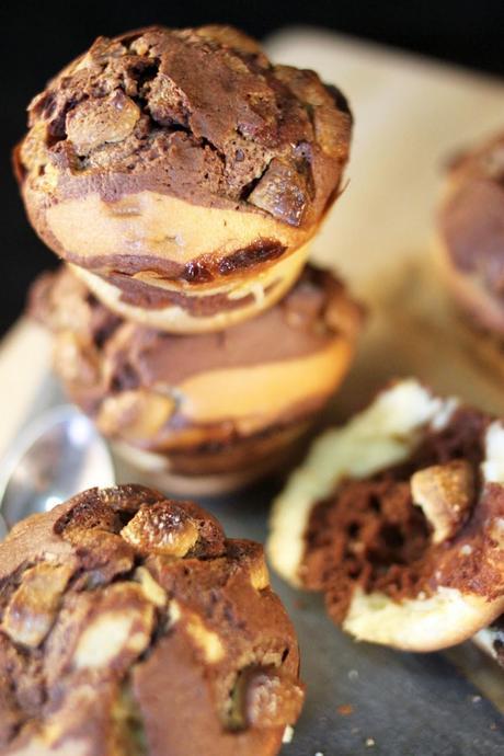 Muffins marbrés aux chunks de chocolat blanc { Battle Food #17 }