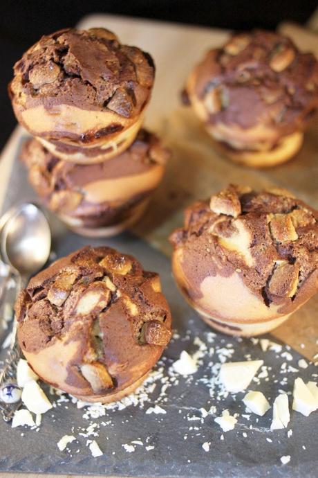 Muffins marbrés aux chunks de chocolat blanc { Battle Food #17 }