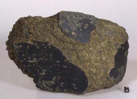 Tombée en Antarctique il y a environ 50 000 ans, la météorite martienne Yamato 000593 a été trouvée en 2000 par une expédition japonaise