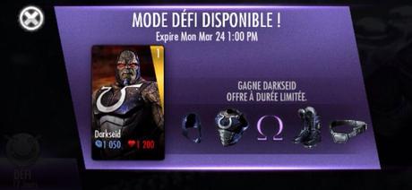 Nouveau mode défi Injustice : Darkseid