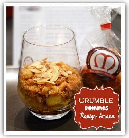 Crumble de pommes et kouign amann