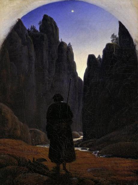 Carl Gustav Carus Pèlerin dans une vallée montagneuse
