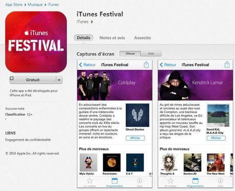 iTunes Festival : mise à jour de lapplication pour le SXSW iTunes Festival SXSW 2014