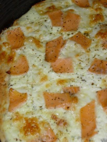 pizza au saumon