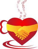 Coffee love meet Royalty Free Stock Images