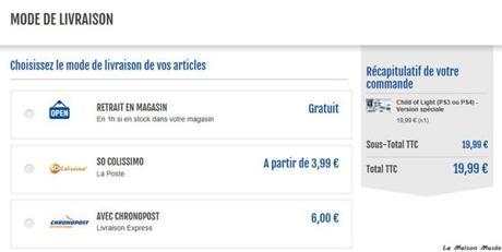 Livraison Micromania Child of Light