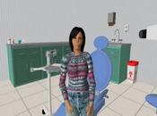 étudiants s'exercent relation avec patient Second Life