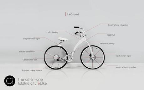 GI Bike le nouveau vélo électrique pliable intelligent GI Bike le nouveau vélo électrique pliable intelligent