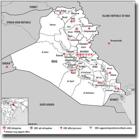 carte Irak