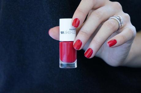 Vernis Monop Make-Up Monoprix avis test swatch Rouge Grenade 15