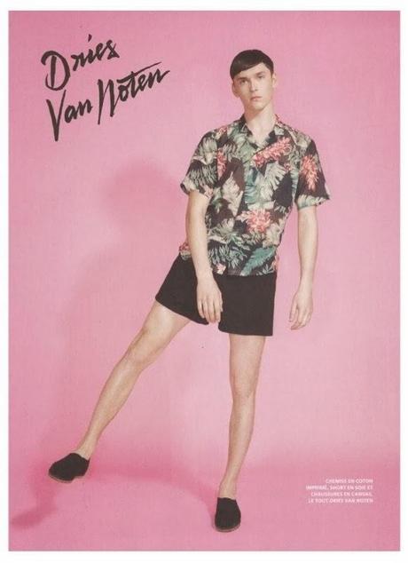 La mode du printemps et été 2014 par L’Officiel Hommes.