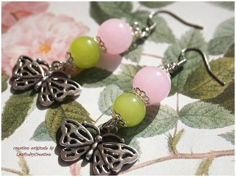 BOUCLES D OREILLES PRINTEMPS PAPILLON