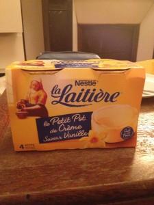 Petit pot de crème saveur vanille La Laitière