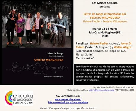 Deux soirées au CCC pour le Sexteto Milonguero [à l'affiche]