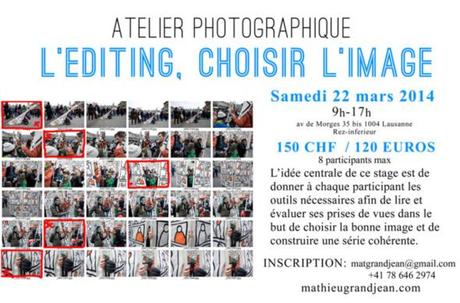Atelier photographique sur l'Editing: choisir l'image