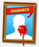 The disgrace frame Stock Images