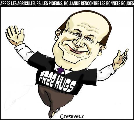 Hollande free hugs  .JPG