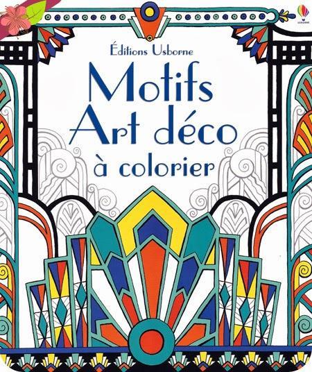 Motifs Art déco à colorier aux éditions Usborne