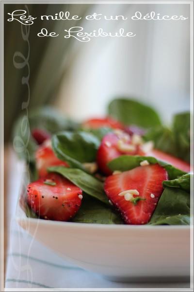 ~Salade d'épinards et fraises~