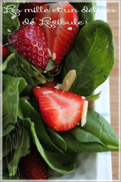 ~Salade d'épinards et fraises~
