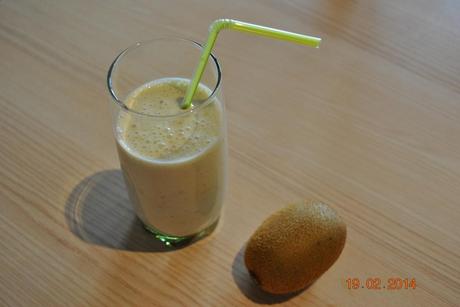 Milk shake kiwi, vanille&;pomme