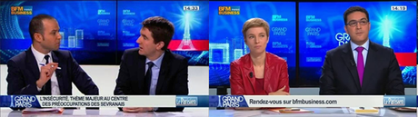 Stéphane Gatignon, EELV - Clémentine Autain, Front de gauche - Farid Temsamani, UDI - Mohamed Chirani, UMP.