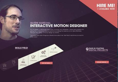 Silvère Maréchal est Interactive Motion Designer. Il vous montre pourquoi vous devriez l'embaucher. #turbodrive