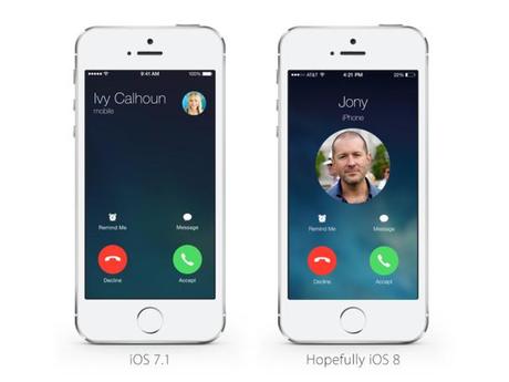 iOS 7.1 Vs iOS 8, les appels sur iPhone