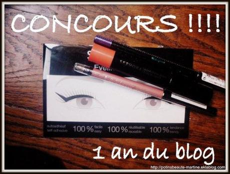 Je vous gâte pour fêter les 1an du blog! Concours make-up!!!