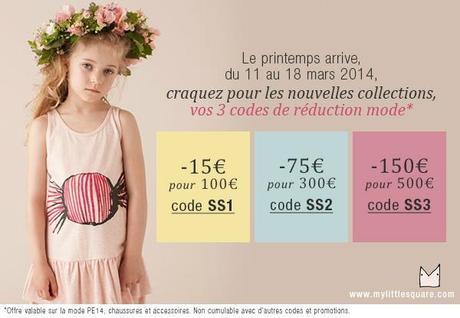 Mode kids : offres de printemps chez My Little Square flyer2-codepromo