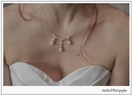 collier perles mariée